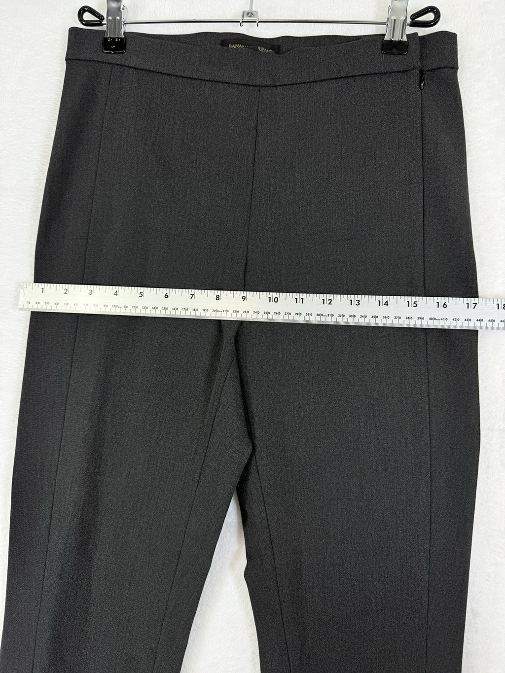 Banana Republic Devon Pants 6 Long Charcoal Gray Women 6L Side Zip
