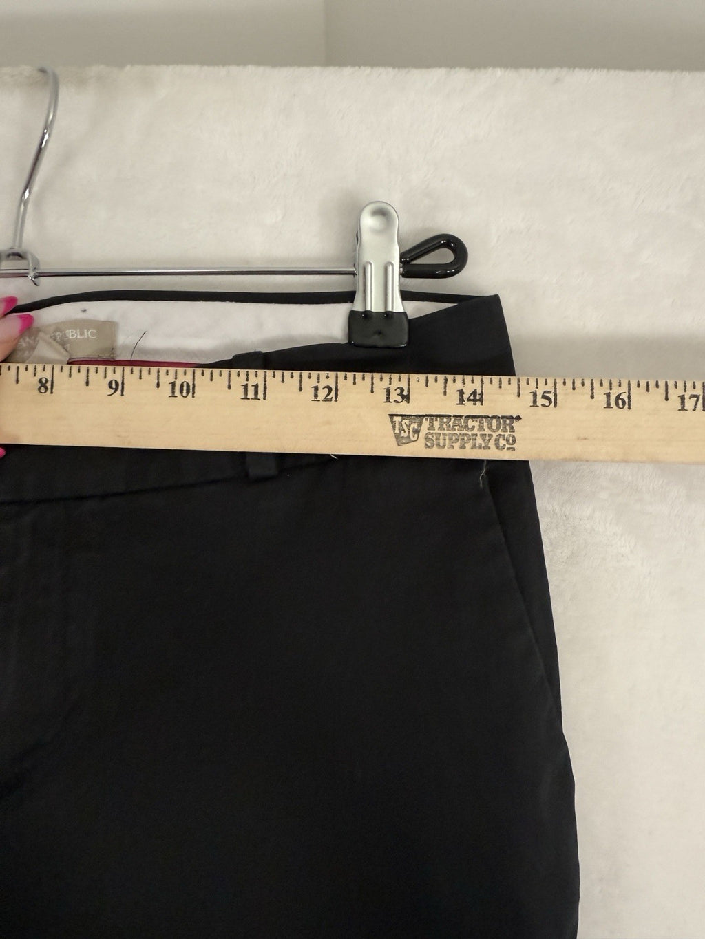 Banana Republic Hampton Pants Black 2 Petite 2P Ankle Womens Cotton Stretch