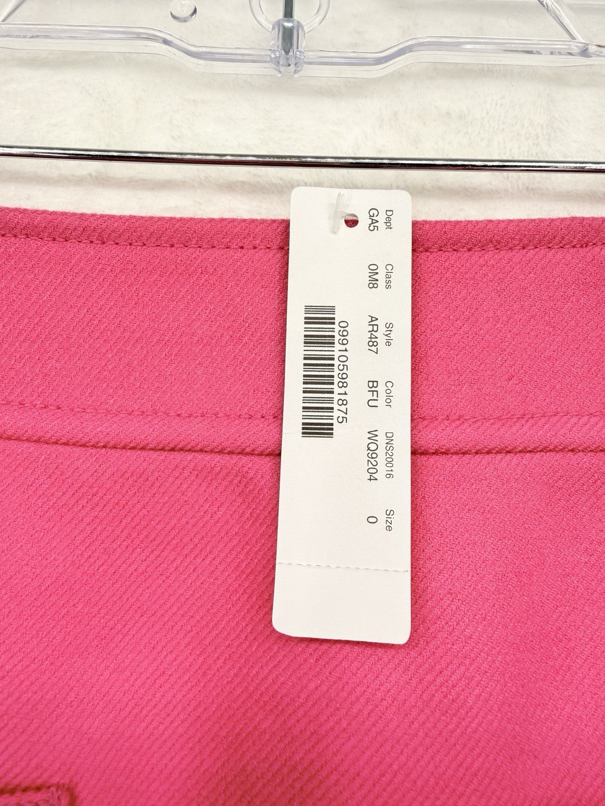 J Crew Wool Mini Skirt 0 Patch Pockets Bright Pink Lined A Line Womens New NWT