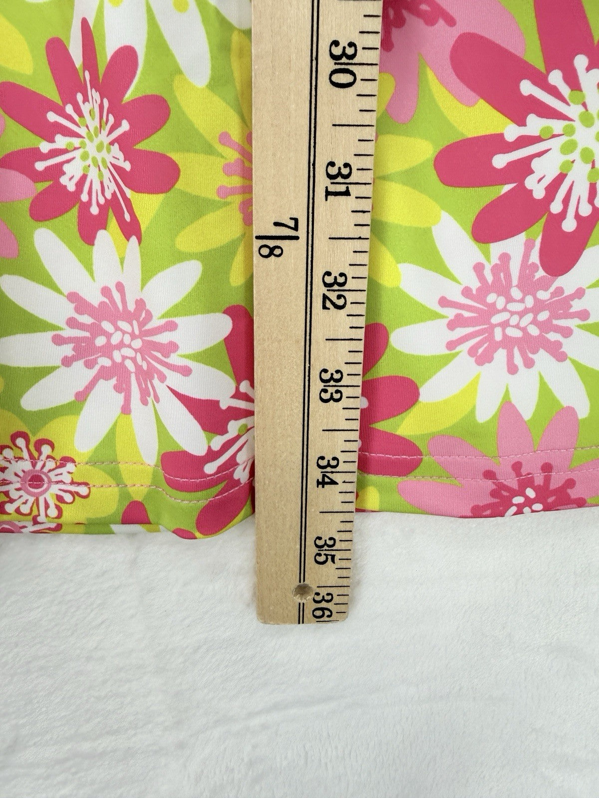 Ana Claire Dress Small Active Sleeveless Polo Fit Flare Pink Floral Women New