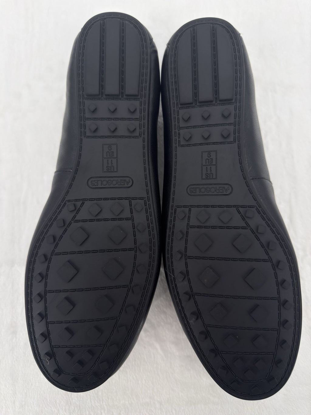 Aerosoles Dani Loafers 11W Womens Black Drivers Shoes 11 Wide Slip On