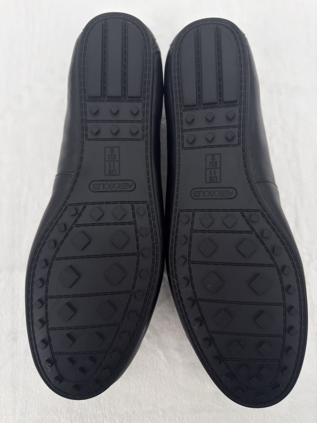 Aerosoles Dani Loafers 11W Womens Black Drivers Shoes 11 Wide Slip On