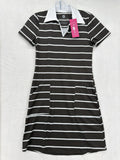 Ana Claire Dress Small Active Sleeveless Polo Black White Shift Clare Women New