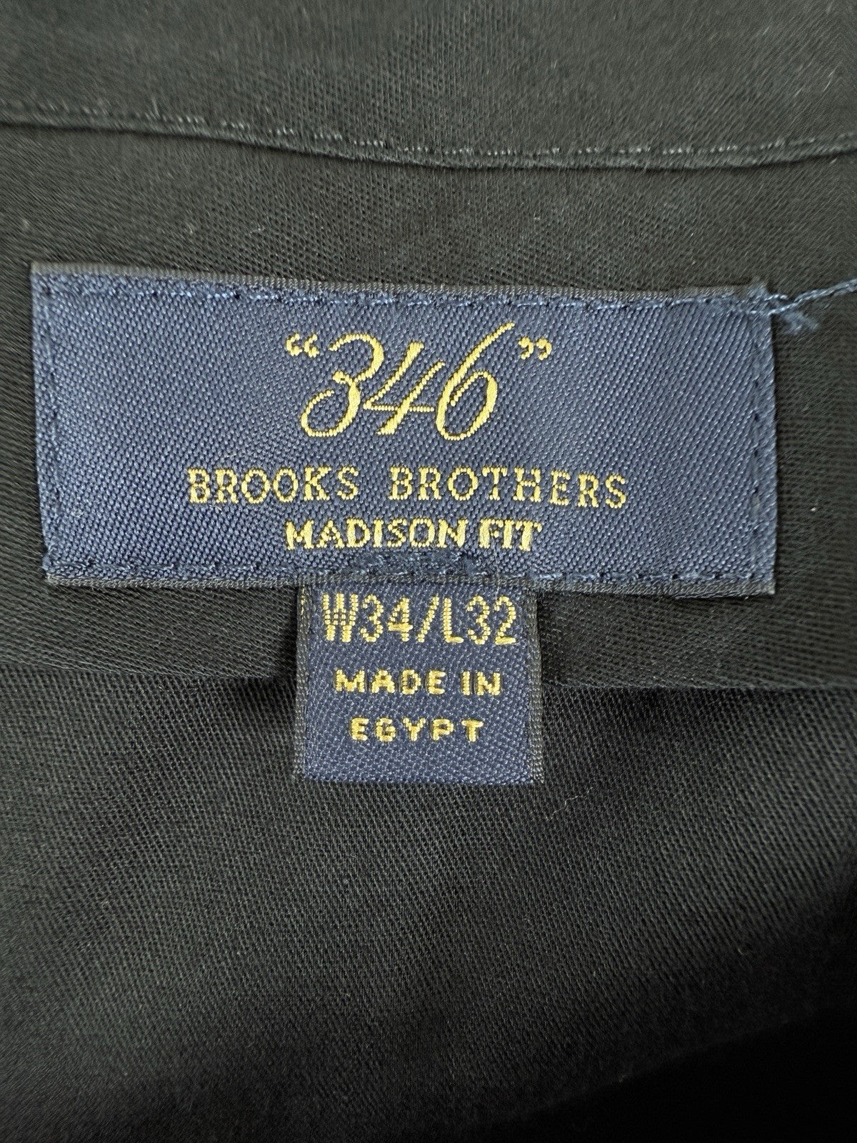 Brooks Brothers 346 Madison Fit Pants 34x32 Men’s Gray Wool Stretch Dress Pants