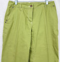 Sigrid Olsen Modernist Jeans 4 Womens Bright Green Straight Leg