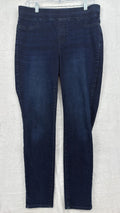 Talbots Pull On Jegging Jeans 10 Womens Dark Blue Stretch Denim