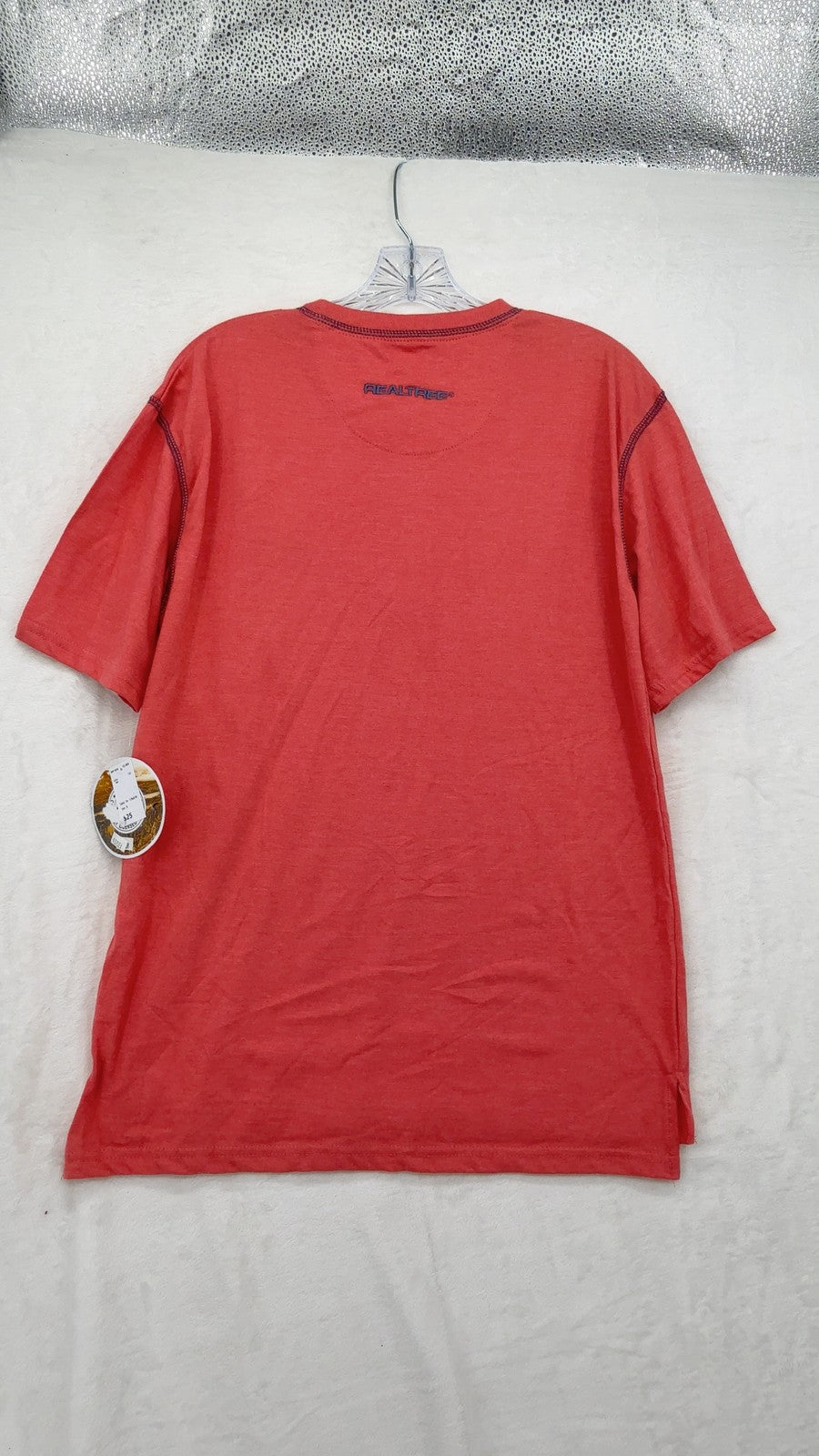 Realtree Henley Shirt Small Mens Short Sleeve New NWT