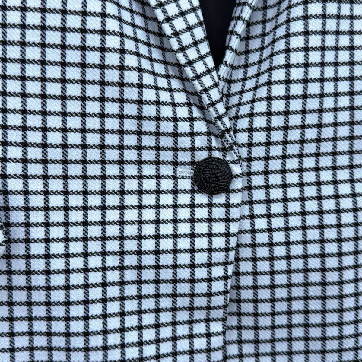 Rachel Zoe Blazer Large Womens Black White Check One Button Jacket Lined New NWT