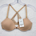 Pepper Ultimated Racerback T-Shirt Bra 34B Womens Buff front closure New NWT