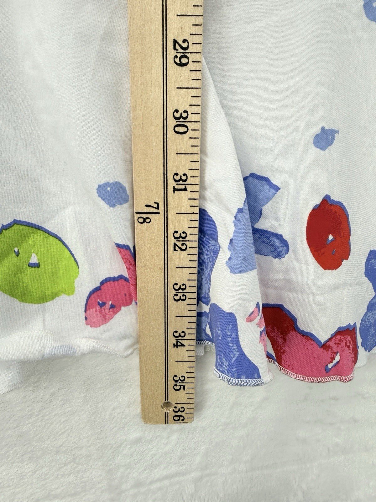 Ana Claire Dress Small Sleeveless Flounce Knit Pink Blue White Floral Women
