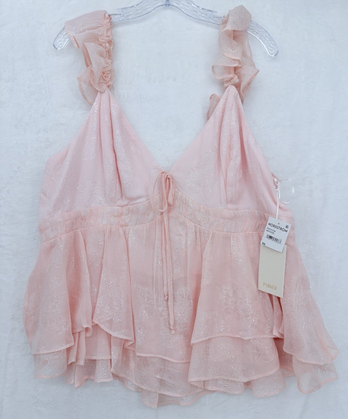 Whimsical Fairy Tops Women XXL Pink Fairycore Pink Cami Cottagecore New NWT