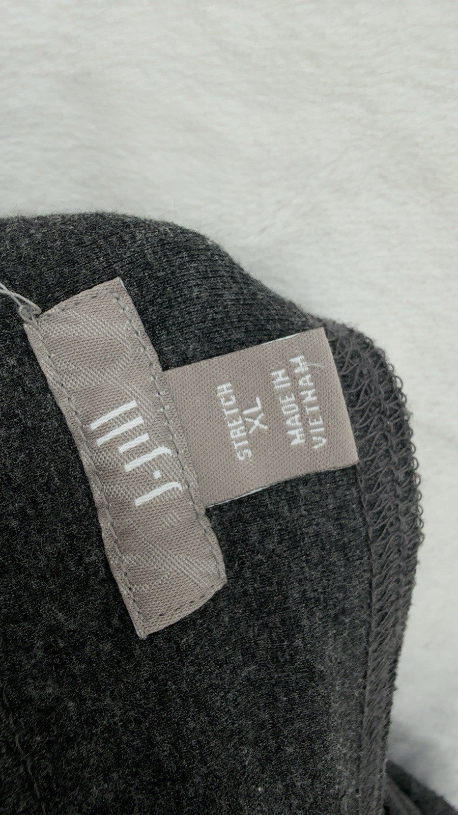 J Jill XL Midi Skirt A Line Knit Charcoal Gray Pull On Stretch Womens