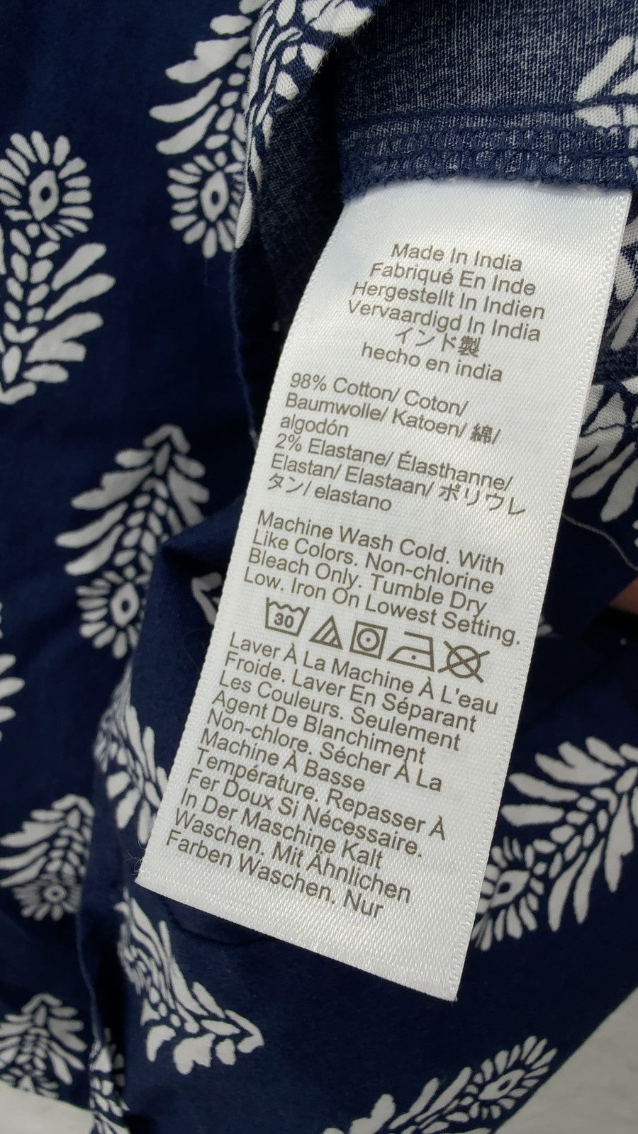 J.Crew Regenerative Cotton Blend Button-Up Shirt Medium Womens Blue Long Sleeve