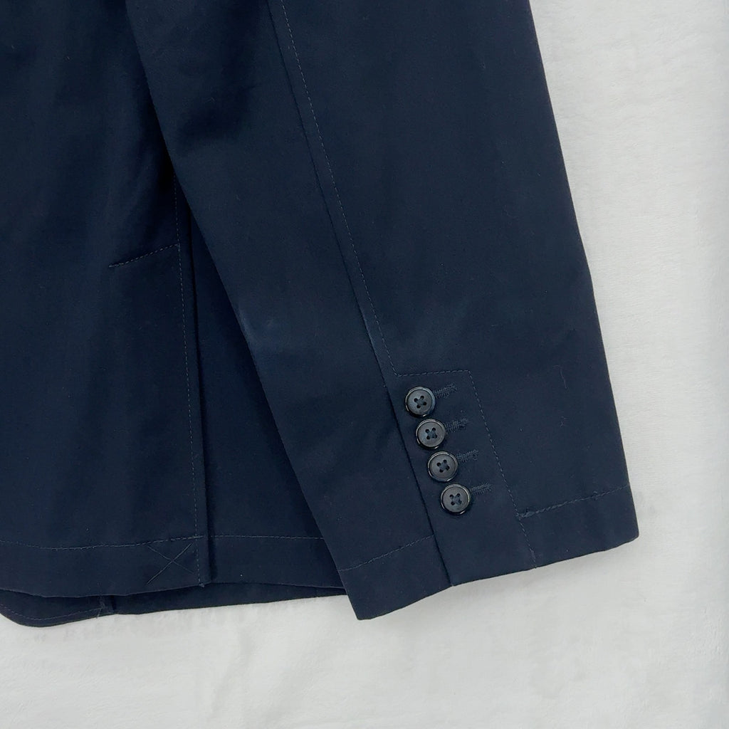 LL Bean Blazer 42R 100% Cotton Jacket  Navy Blue 2 Button Mens Sportcoat