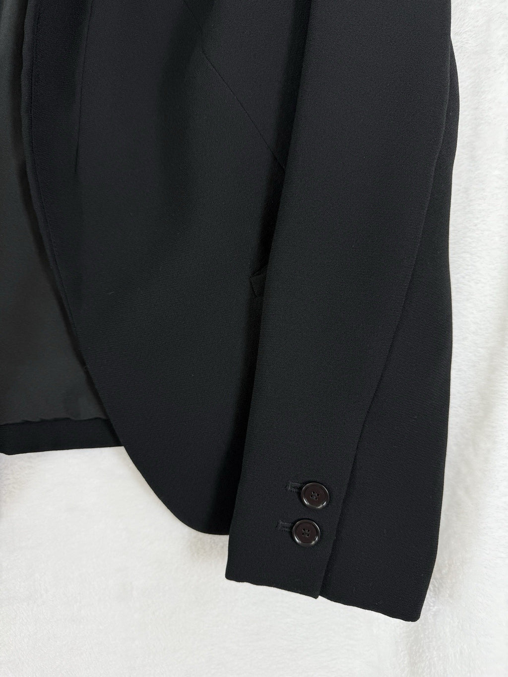 Ann Taylor LOFT Blazer 6 Petite Black 6P Open Front Jacket Women