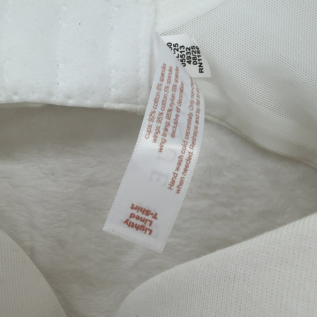 Cacique Bra 40C Lightly Lined T Shirt Womens White Lane Bryant