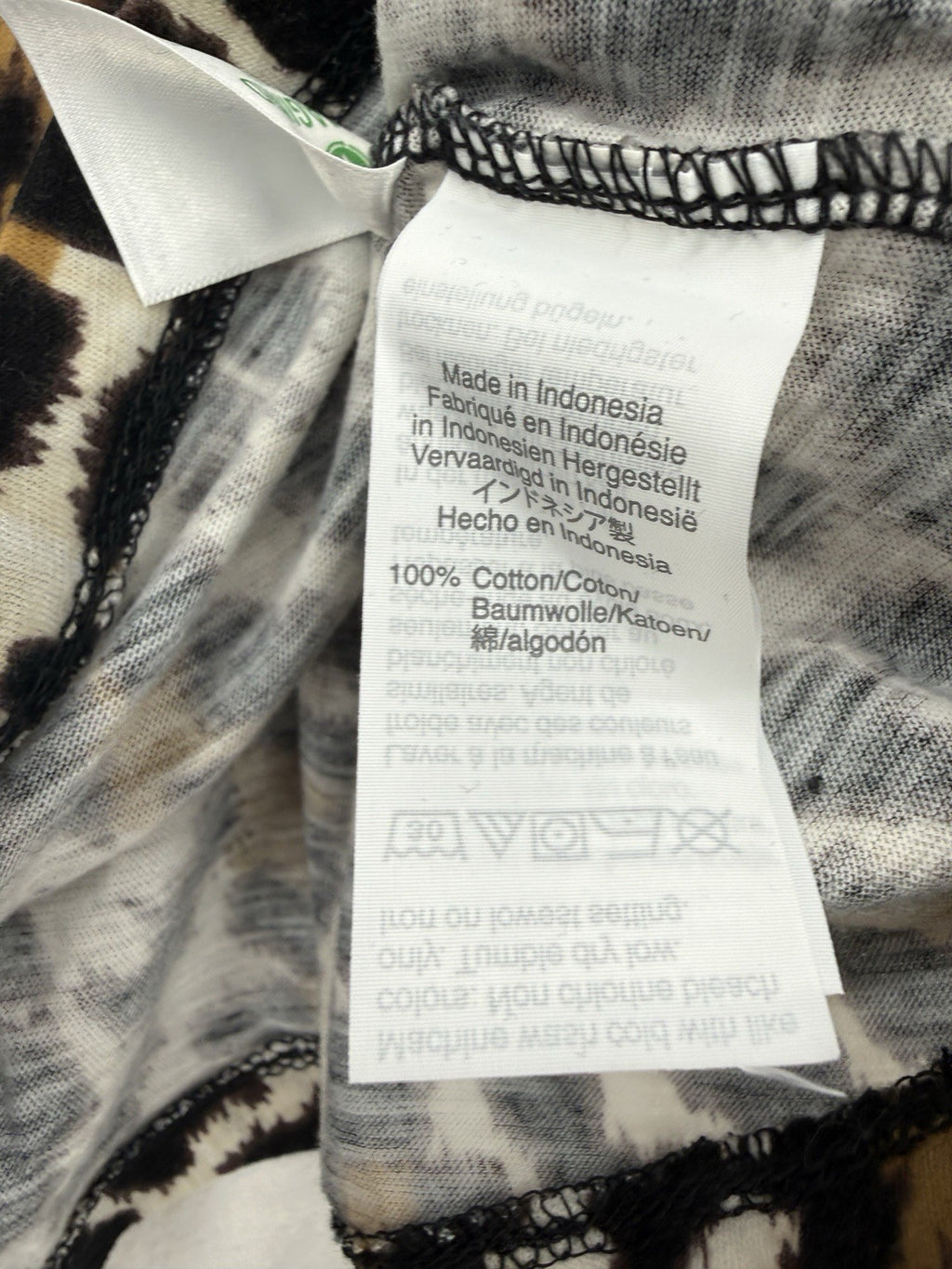 J Crew Top Women Medium Vintage Artist Tee Lot Leopard Print Short Sleeve New
