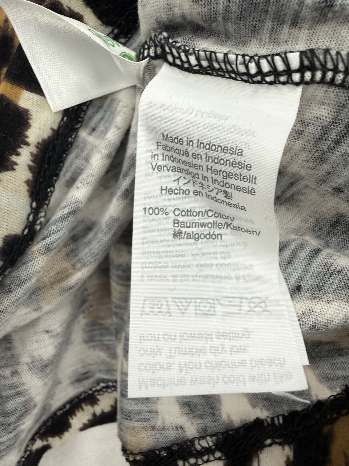 J Crew Top Women Medium Vintage Artist Tee Lot Leopard Print Short Sleeve New