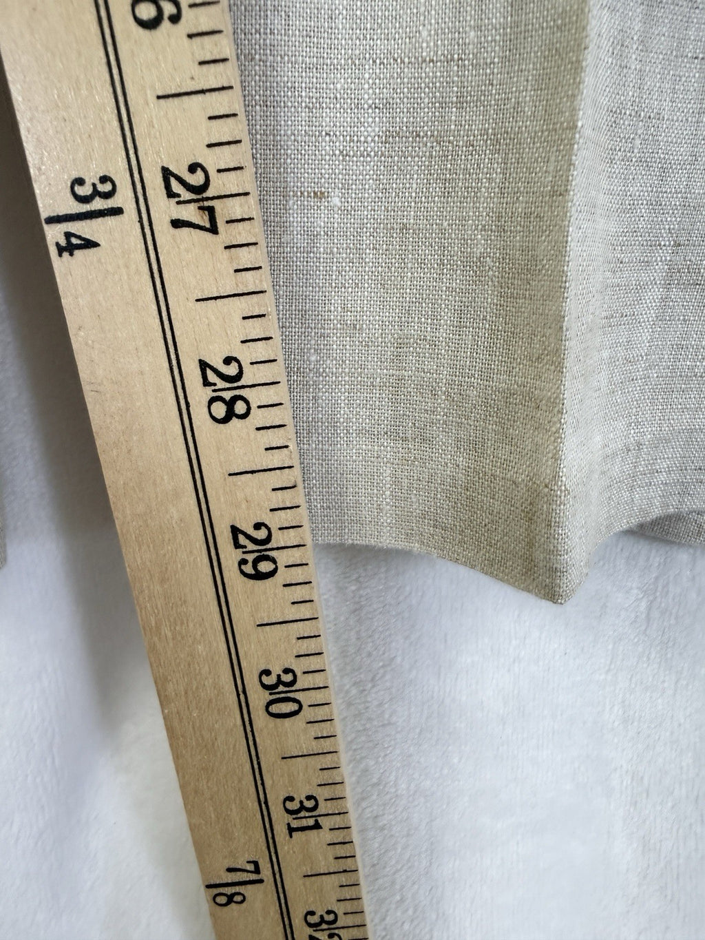 Tasso Elba 100% Linen Dress Pant Straight Leg Natural Beige Men’s 32x32 Preppy