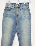 J Crew Curvy Toothpick Jeans 25 Womens Blue Denim High Rise