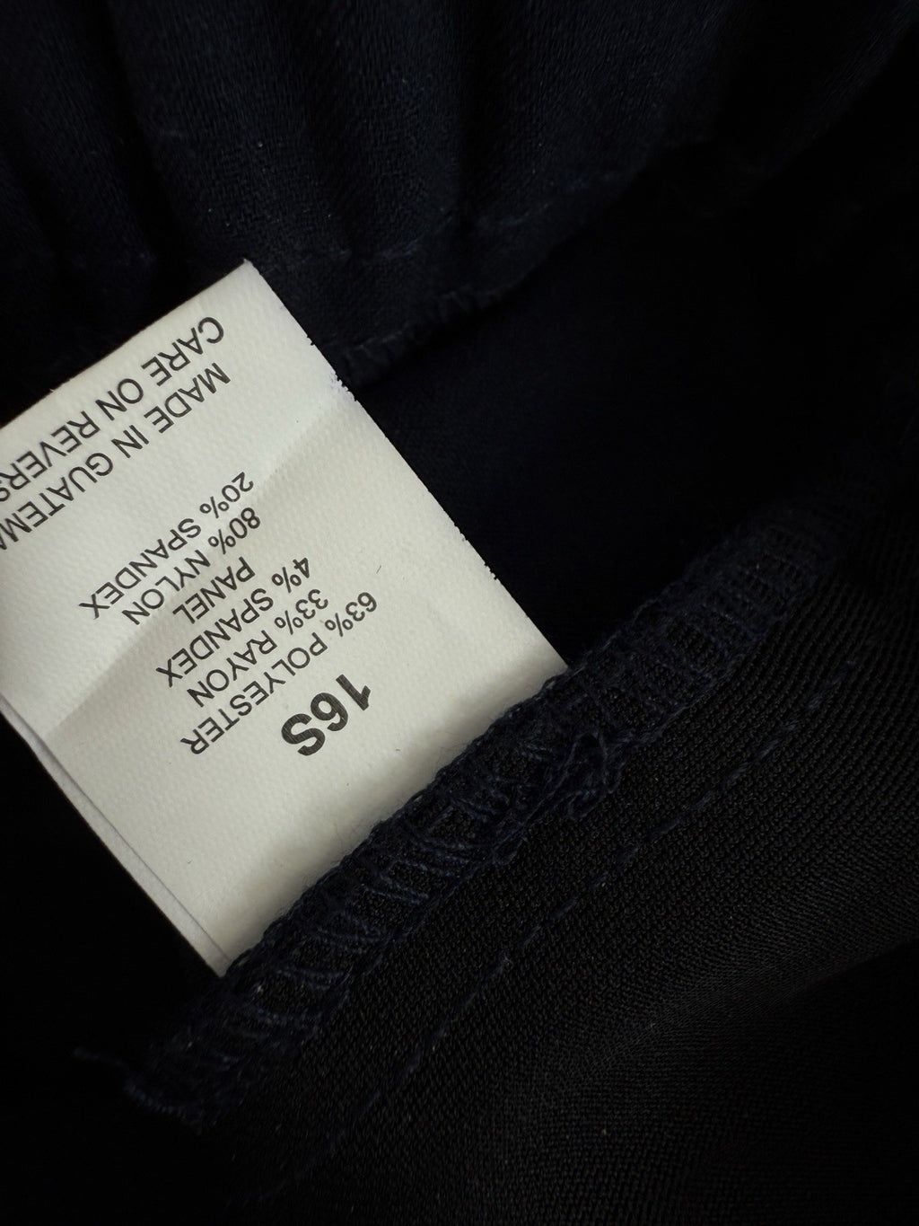 Briggs Pants 16S 16 Short Navy Blue Flat Front Back Elastic Womens Straight Leg