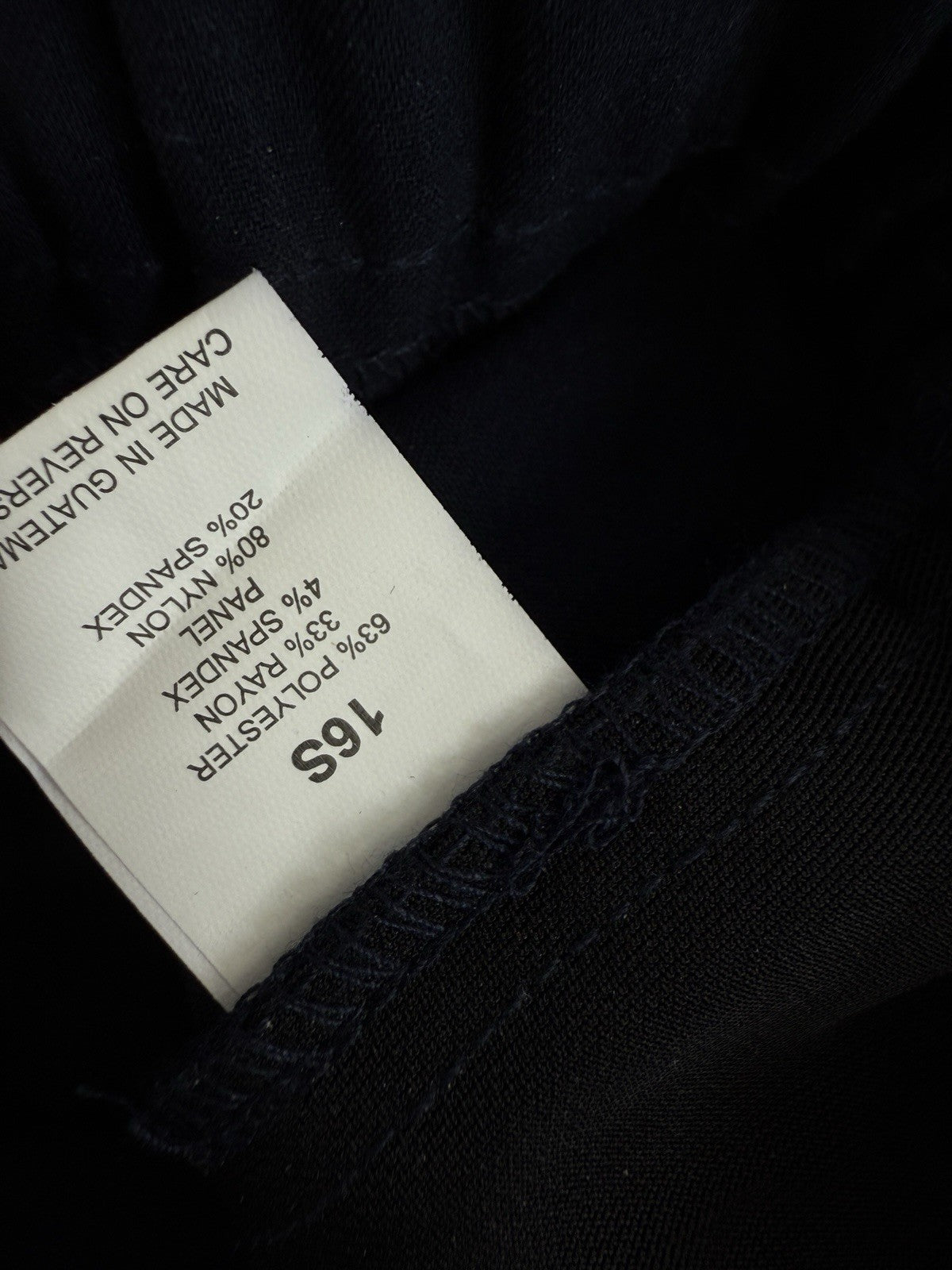 Briggs Pants 16S 16 Short Navy Blue Flat Front Back Elastic Womens Straight Leg