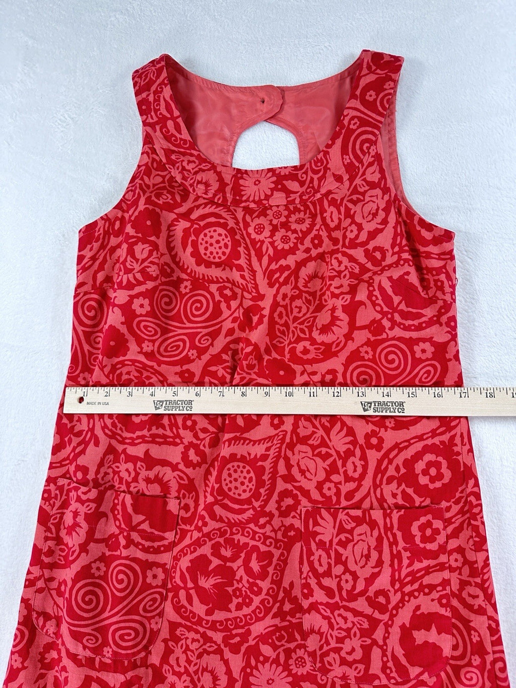 Ann Taylor Dress 4 Sleeveless Cotton Pink Orange Print Shift Summer