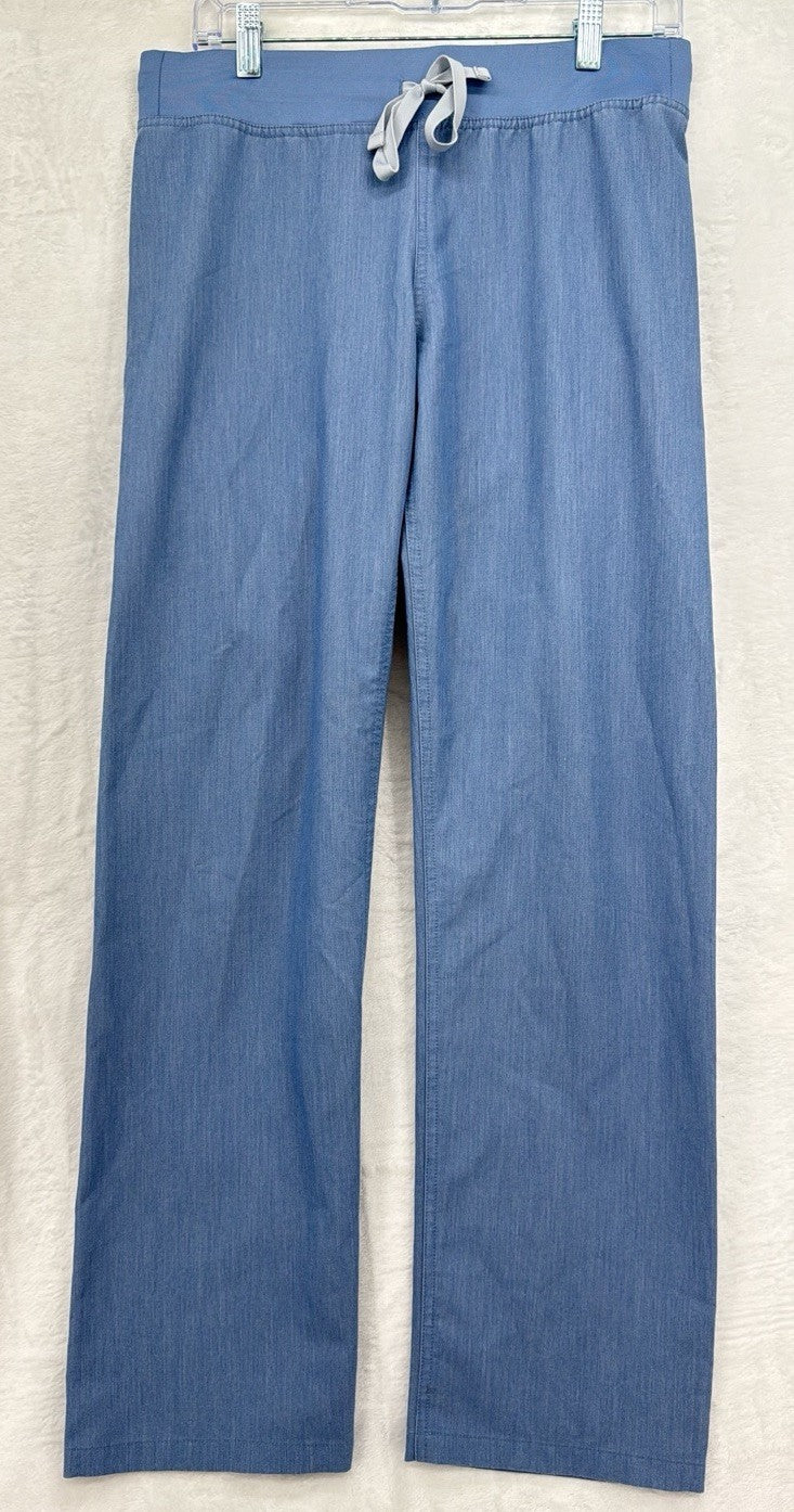 Figs Scrubs Women Small Pants Livingston  Blue Heather Indigo Limited Edition