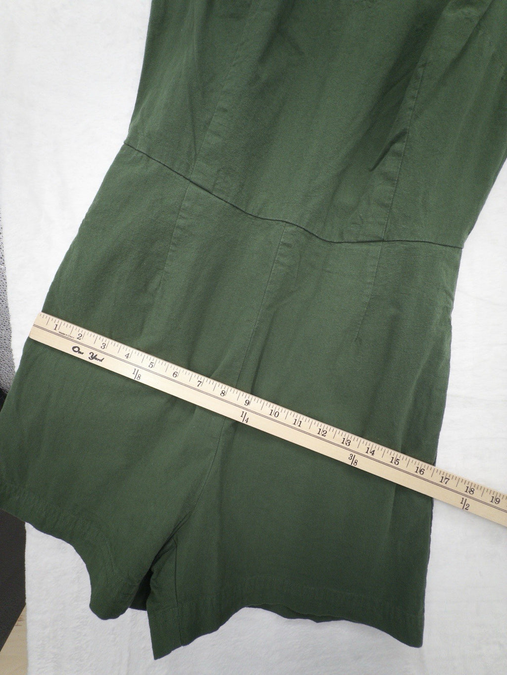 United By Blue Impact Collection XS Women Organic Cotton Green Romper Shorts New