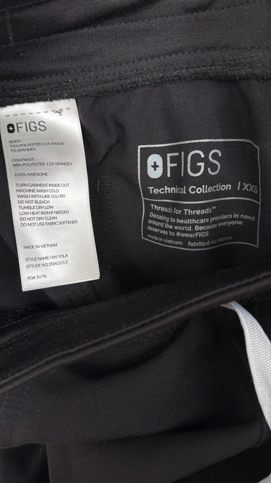FIGS Scrubs Pants Technical Collection Scrub Pant XXS Joggers Straight Lot Women