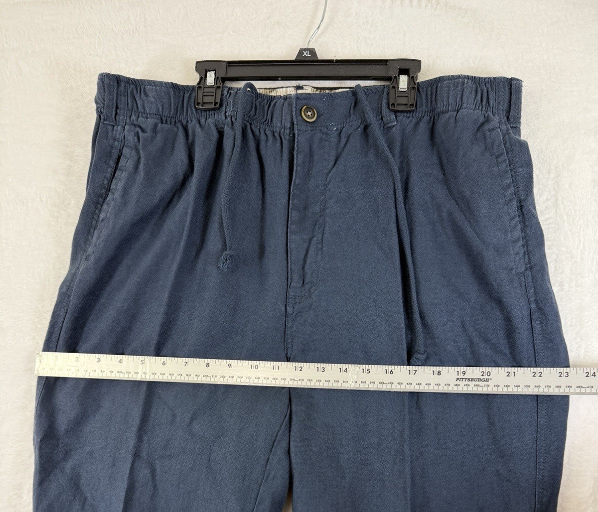 28 Palms Linen Pants XL 30 Womens Blue 100% Linen