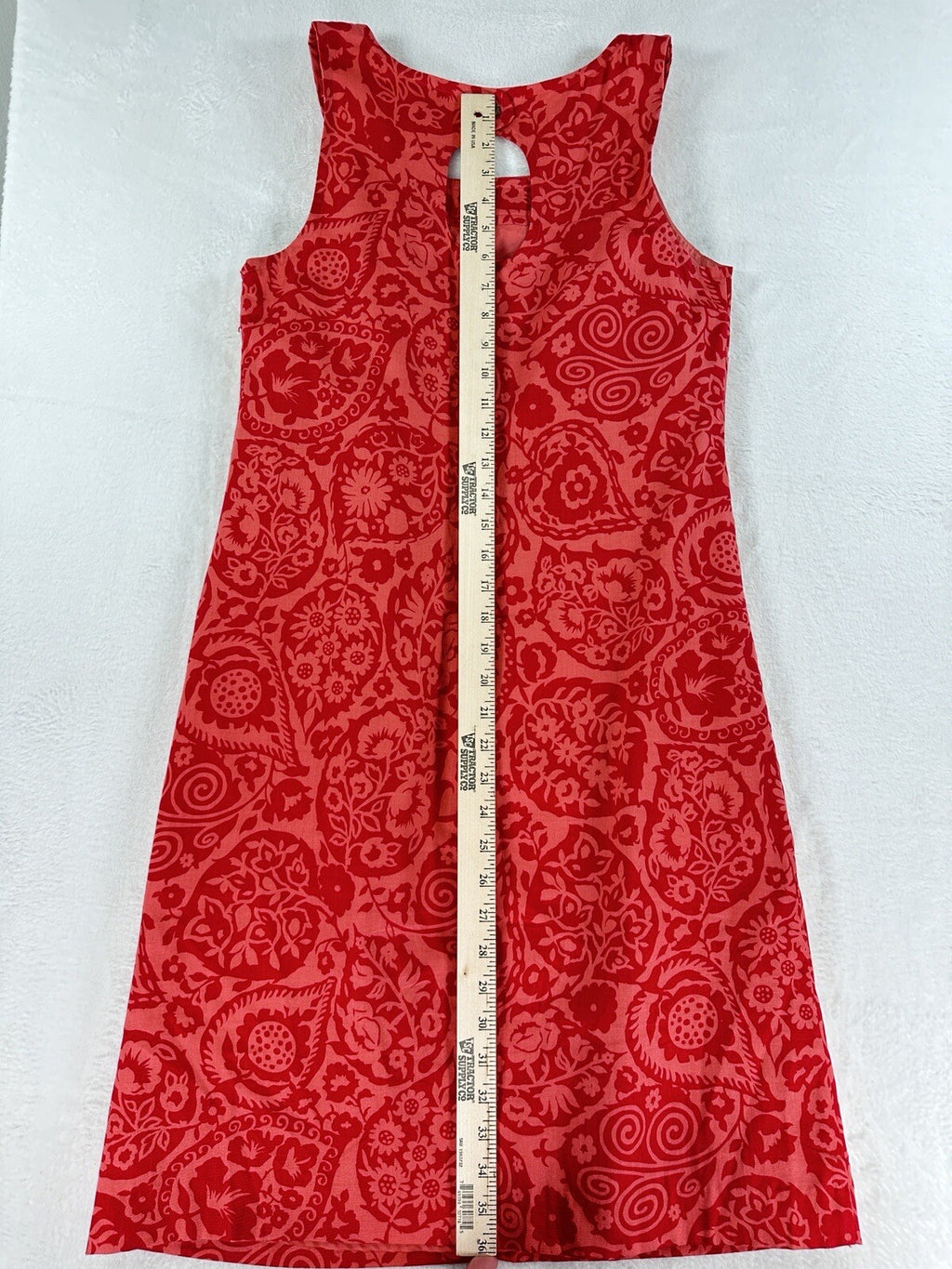 Ann Taylor Dress 4 Sleeveless Cotton Pink Orange Print Shift Summer