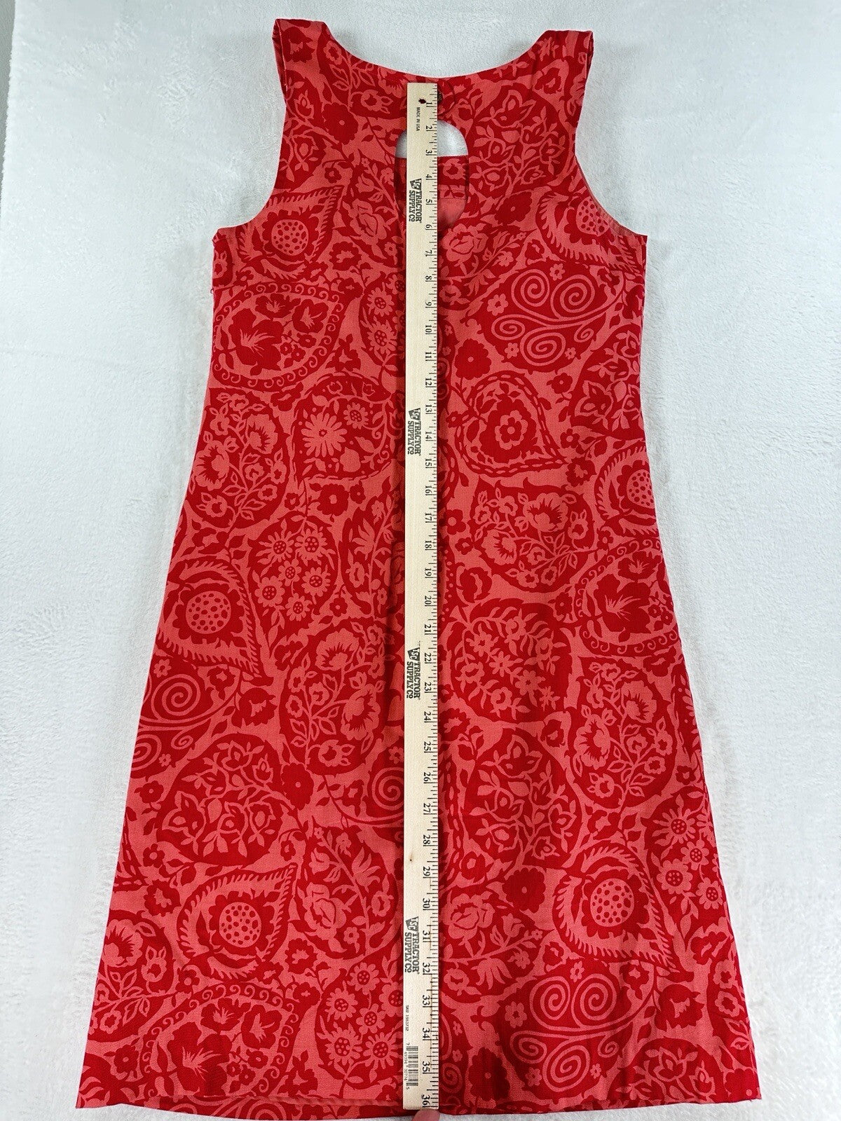 Ann Taylor Dress 4 Sleeveless Cotton Pink Orange Print Shift Summer