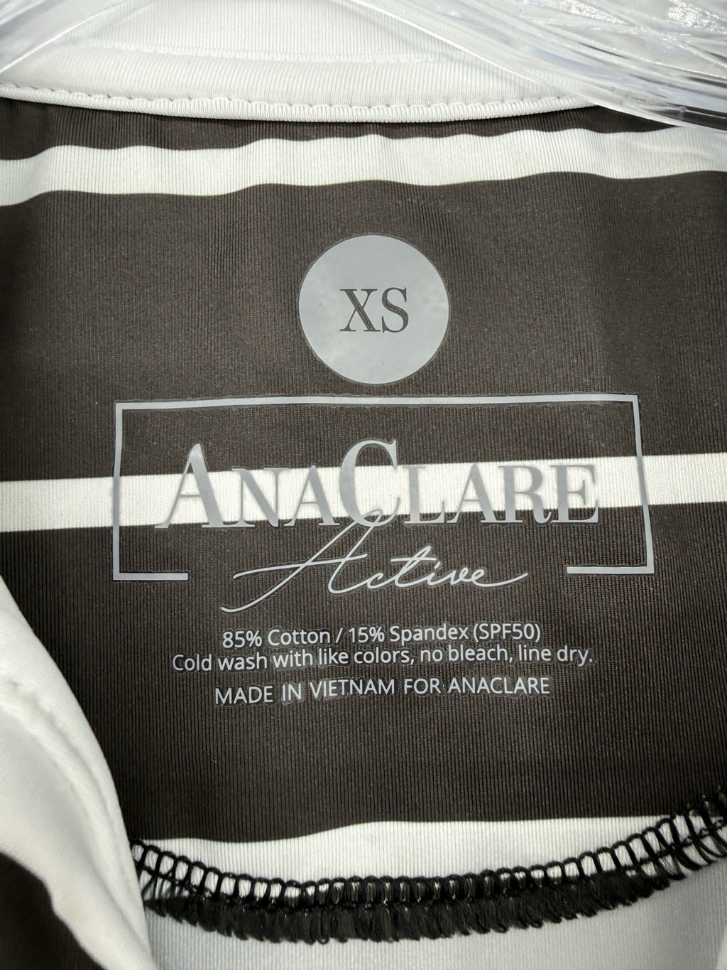 Ana Claire Dress Small Active Sleeveless Polo Black White Shift Clare Women New