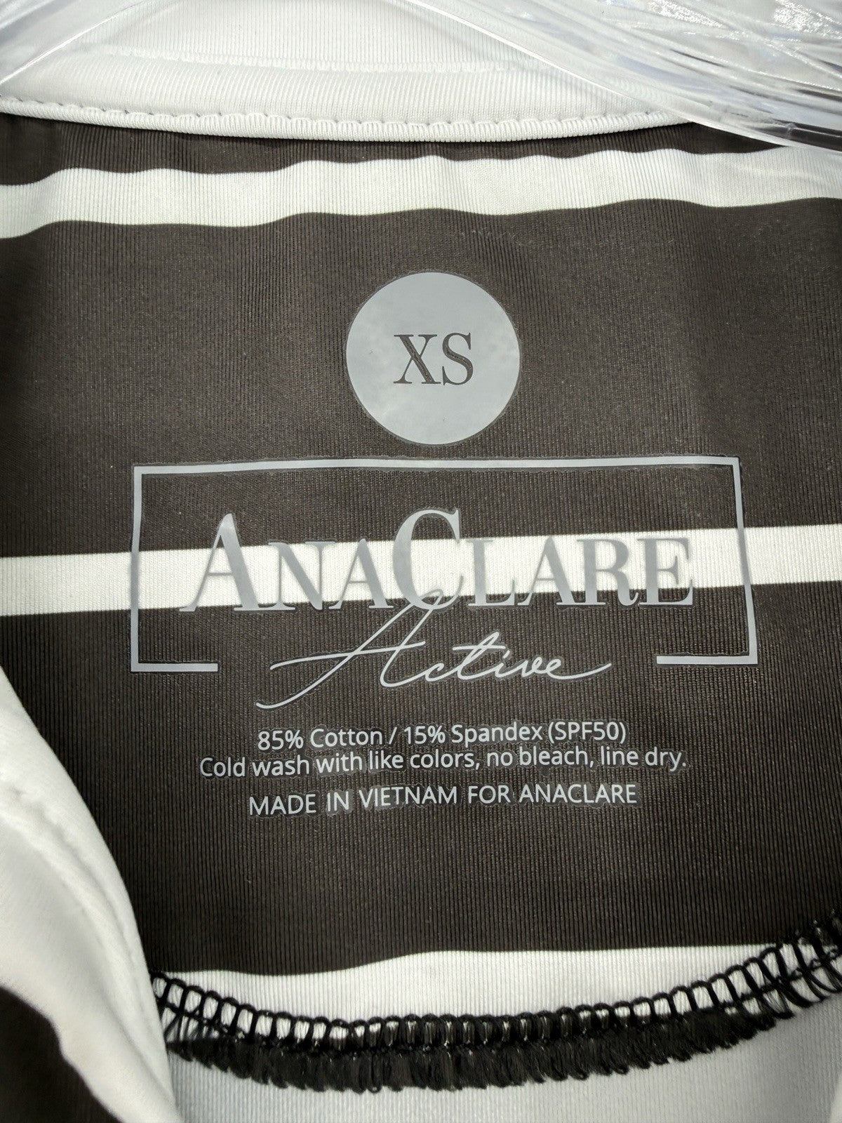 Ana Claire Dress Small Active Sleeveless Polo Black White Shift Clare Women New