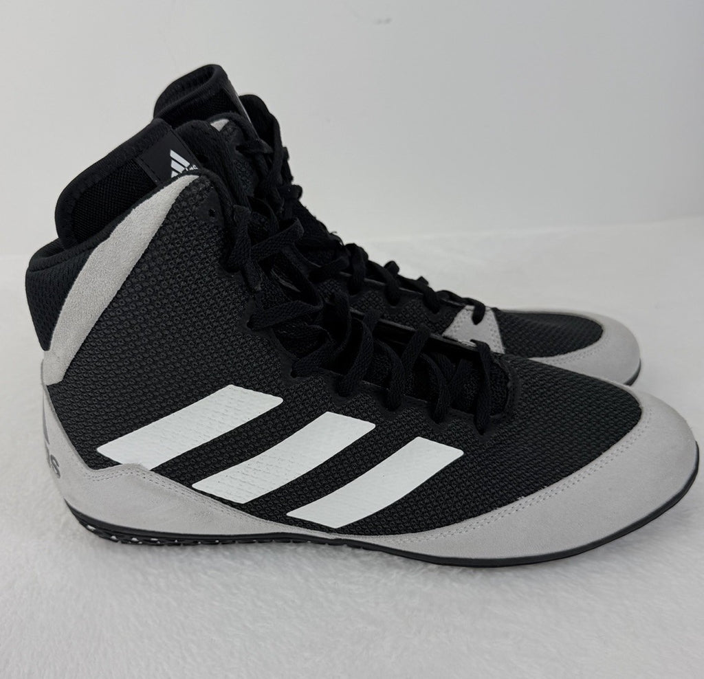Adidas Mat Wizard 11 Black Gray White Wrestling Shoes Men