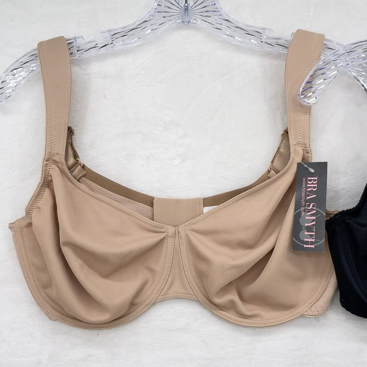 Bra Smyth 38D Manhattan Minimizer Black Beige Underwire BraSmyth New NWT