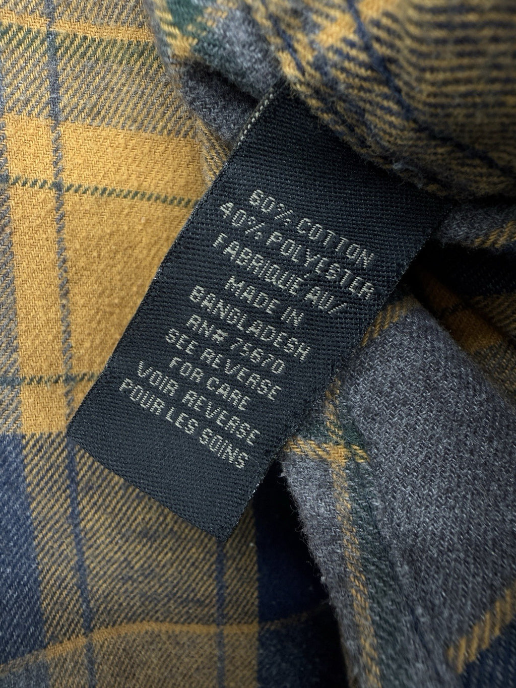 MBX Premium Goods Flannel Shirt Medium Mens Long Sleeve Plaid Button Up