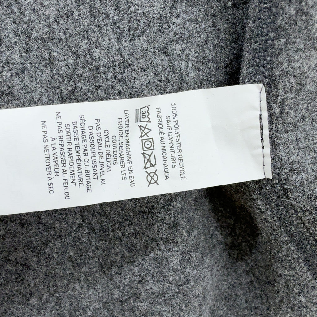 LL Bean Classic Zip Fleece Vest Large Mens Gray Full Zip Mock Neck