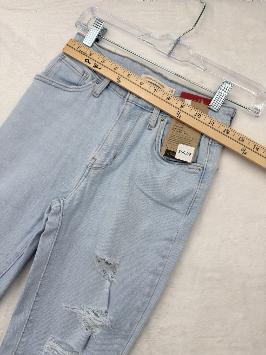 Levis 721 High Rise Skinny 25 25x30 0 Womens Light Blue High Rise New NWT