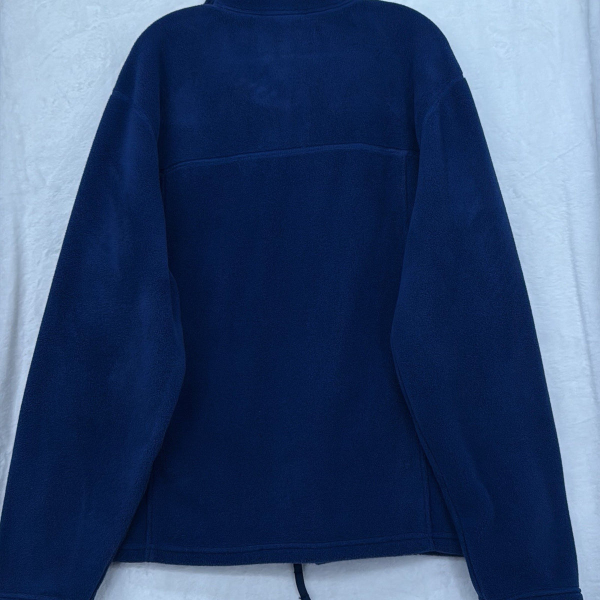 Vintage LL Bean Fleece Jacket XL Men Blue Full Zip Mock Neck 90s