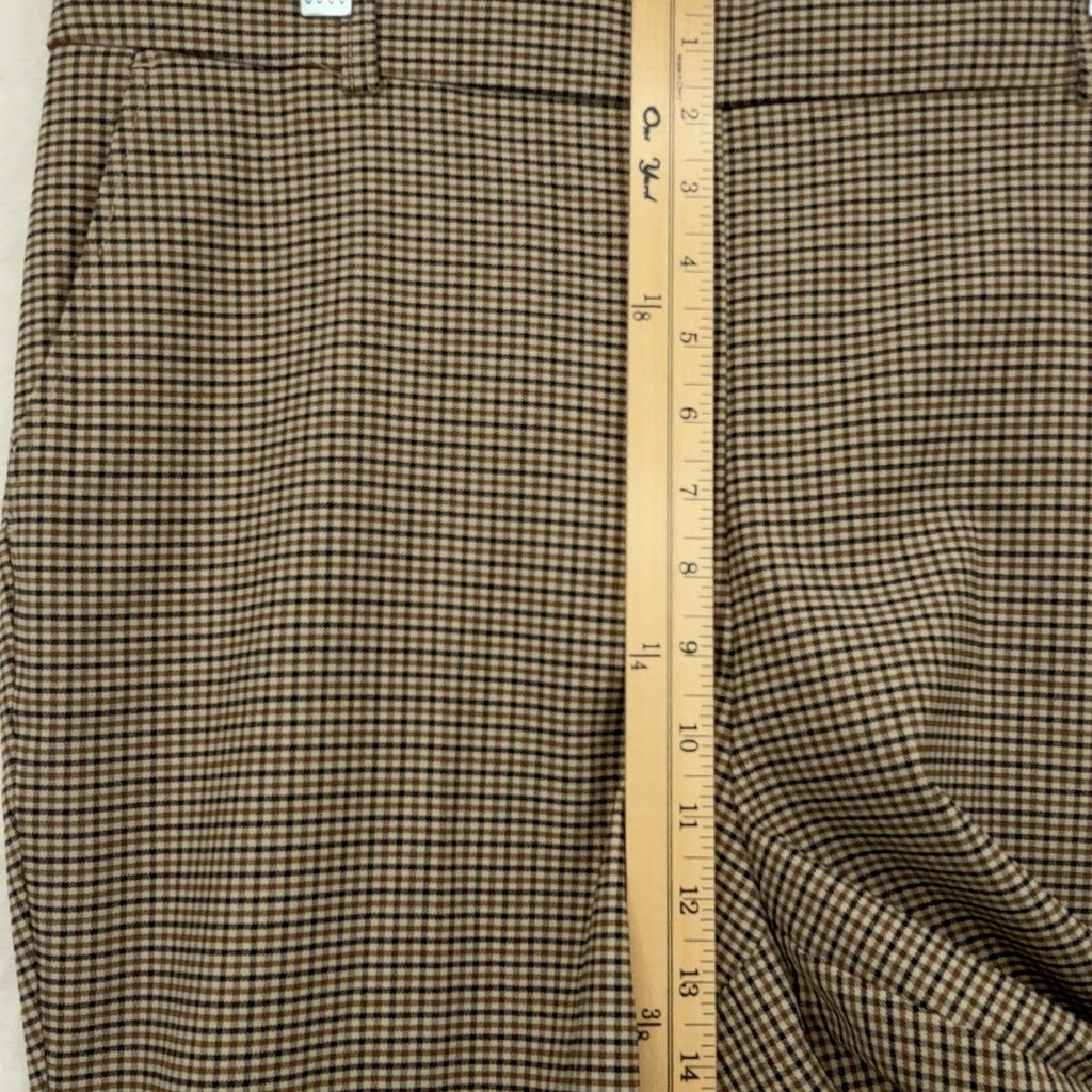Rafaella Dress Pants 16 Womens Brown Plaid Pull On Stretch