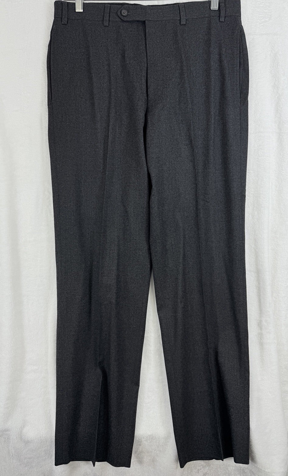 Brooks Brothers 346 Madison Fit Pants 34x32 Men’s Gray Wool Stretch Dress Pants