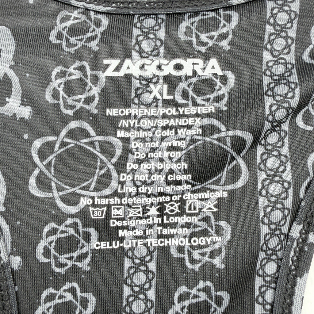 Zaggora Top XL Racer back Black Workout Neoprene Calorie Burning Thermal Women’s