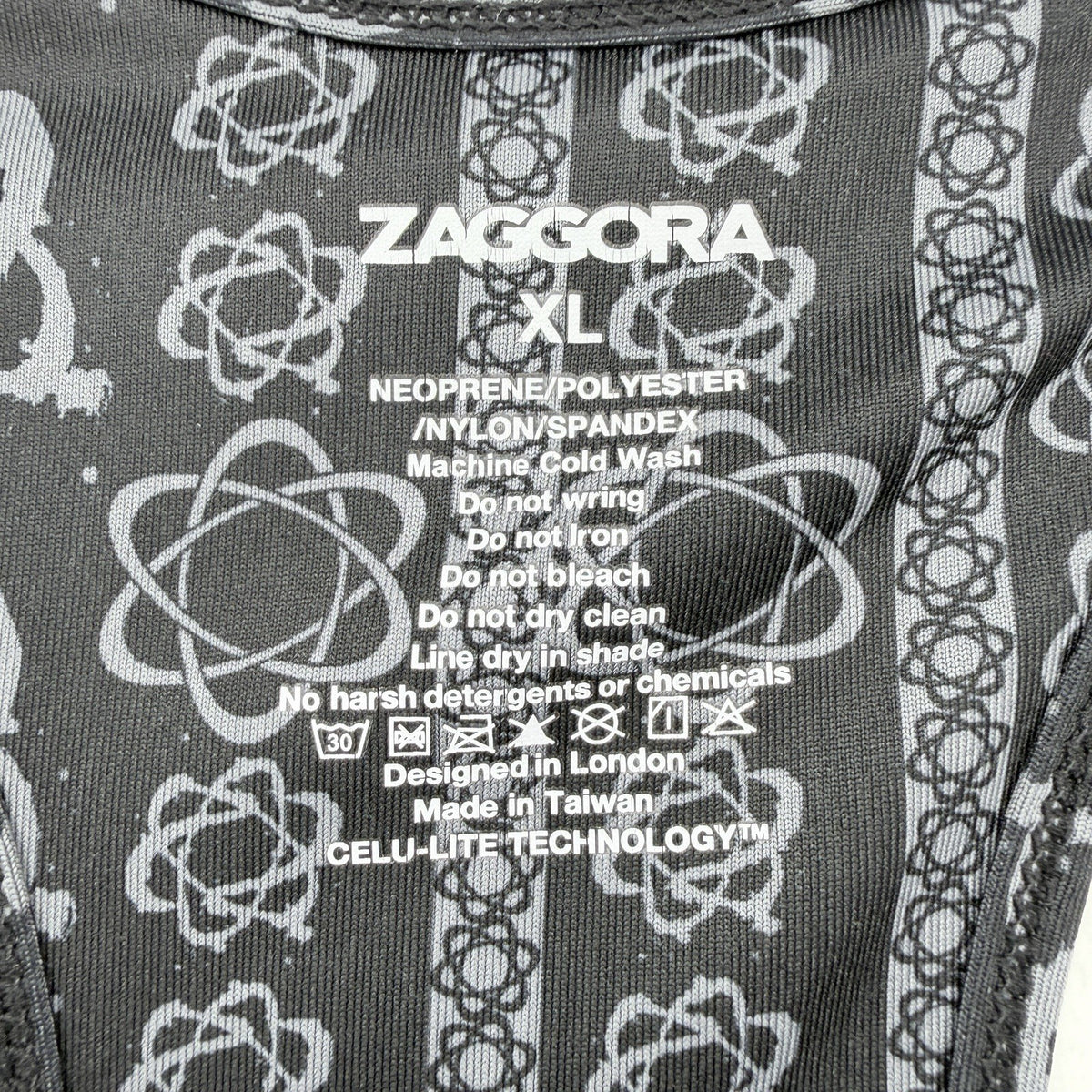 Zaggora Top XL Racer back Black Workout Neoprene Calorie Burning Thermal Women’s