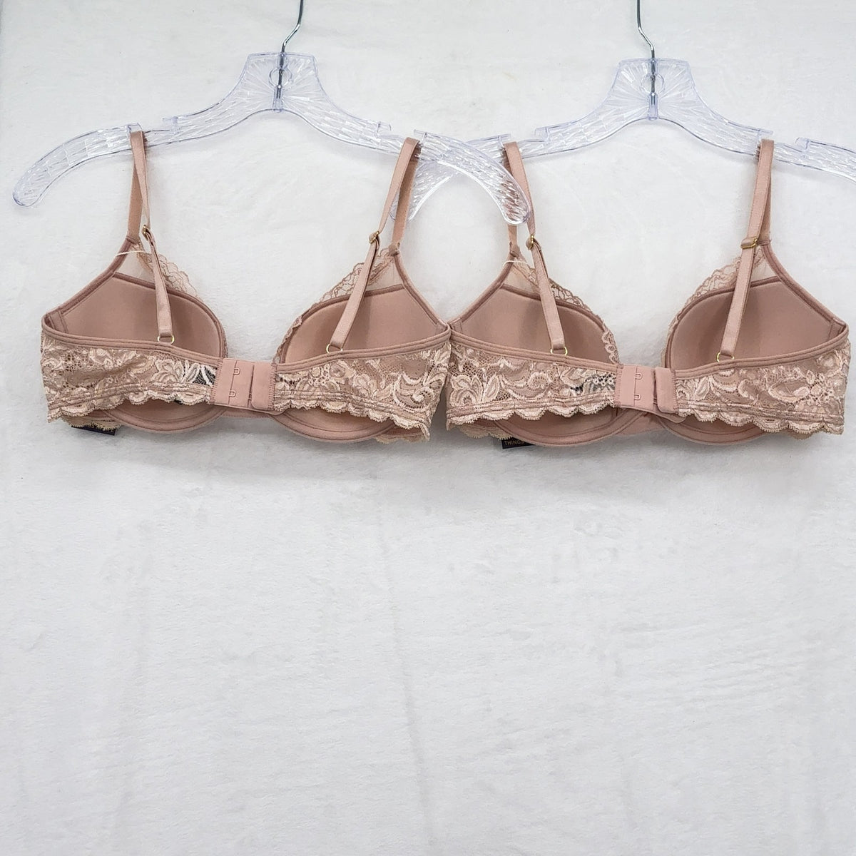 Pepper Laidback Bra 34B Womens Lot 2 Sienna Rose Lace Trim Laid Back New NWT