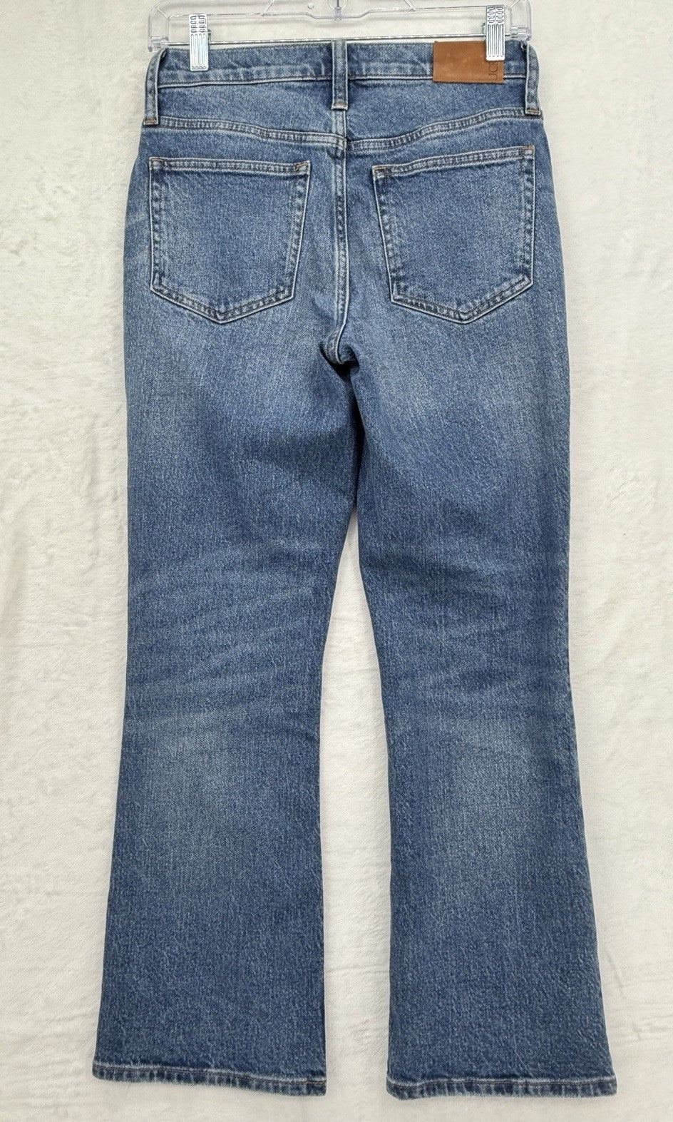 J Crew 9” Demi Boot Crop Jeans 25 Blue Denim Womens Cropped Mid Rise