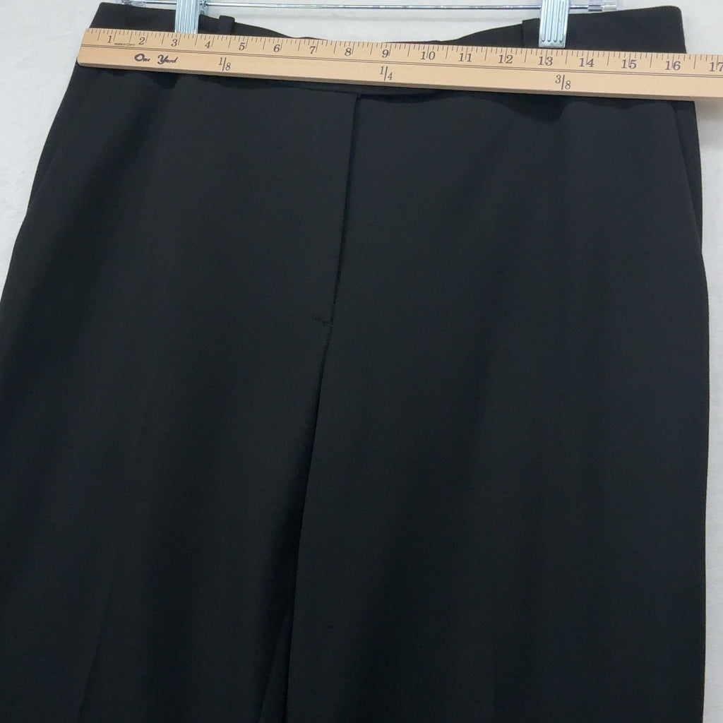 Brooks Brothers 346 Dress Pants 12 Womens Black Caroline Fit Straight Leg