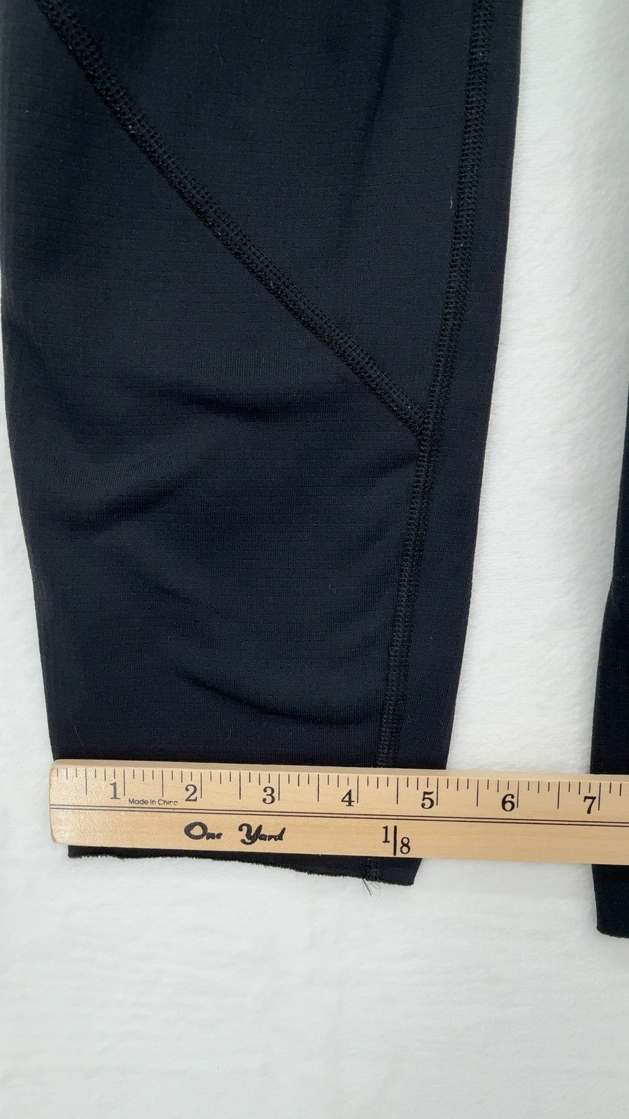 LL Bean Leggings Small Womens Black Fleece Backed Lined Warm Winter