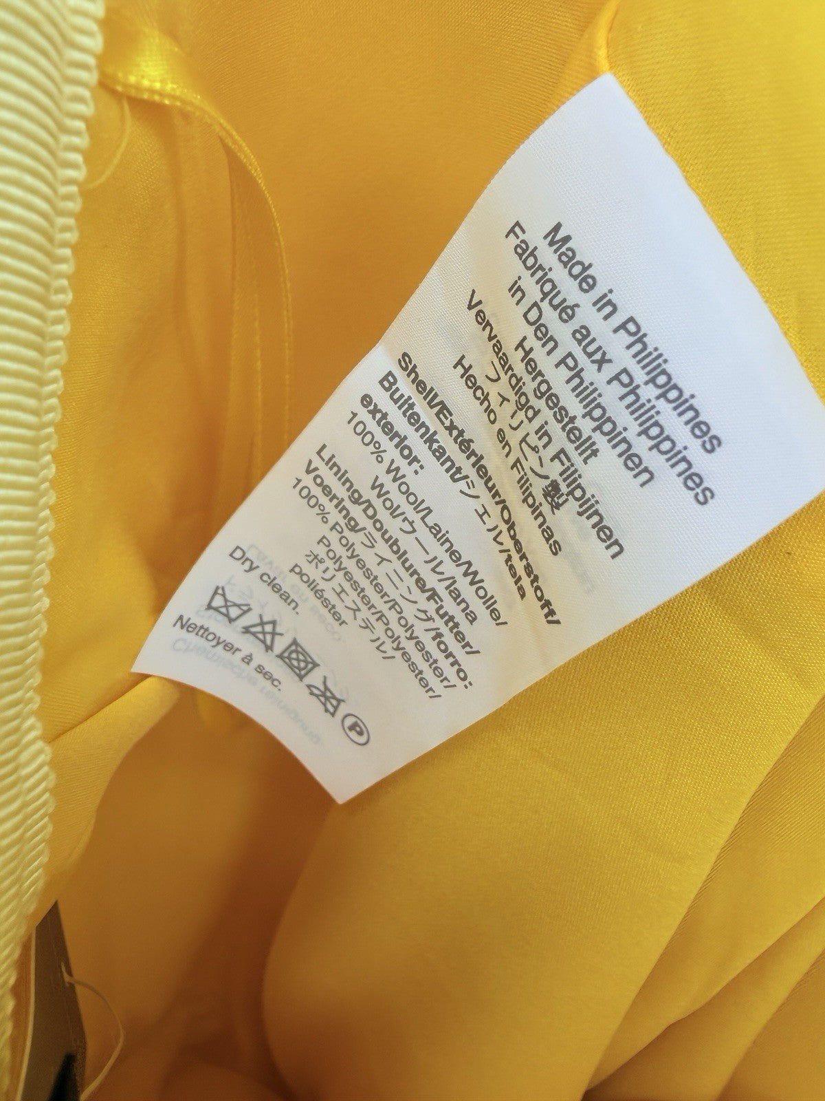 J Crew Wool Mini Skirt 0 Patch Pockets Yellow Lined A Line Womens New NWT